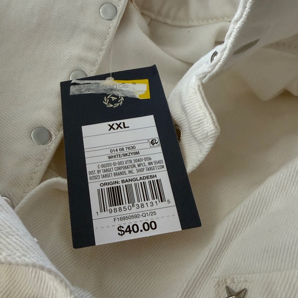 Universal Thread Cream Studded Utility Jacket NWT - image 6